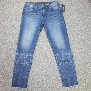 Miss Me Jeans Skinny Ankle Embroidered